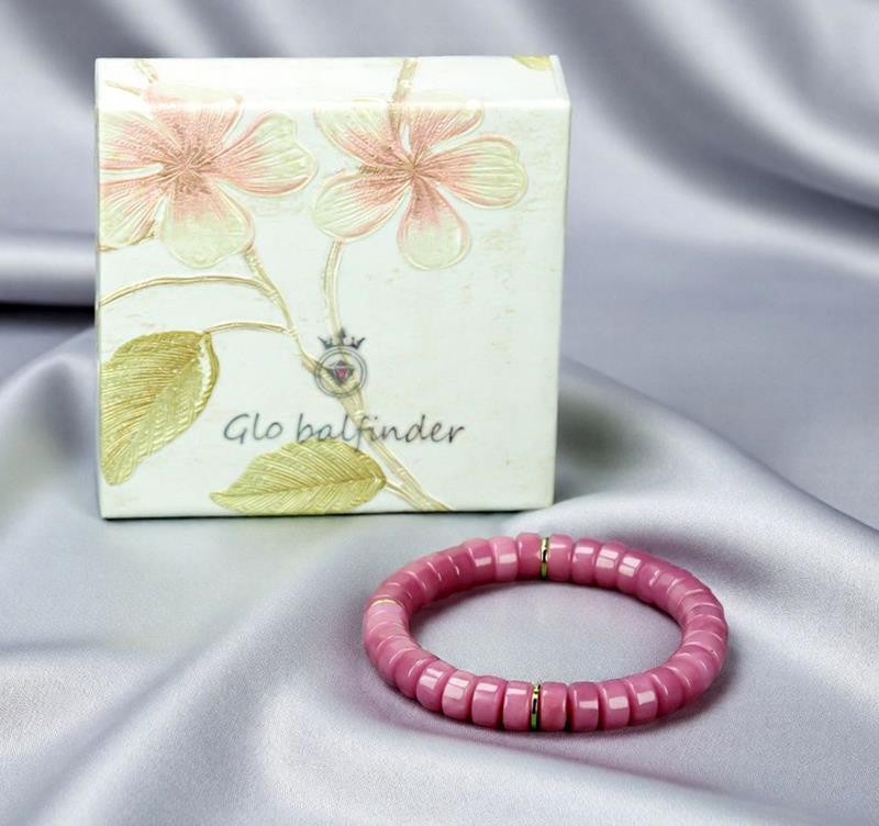 Girl Grandma Mother Lady Women Jade Beads Bracelet Jewelry Family Gift Box DD176