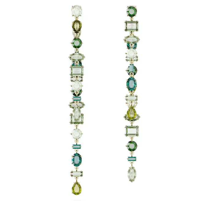 Swarovski Gema drop earrings Asymmetric design