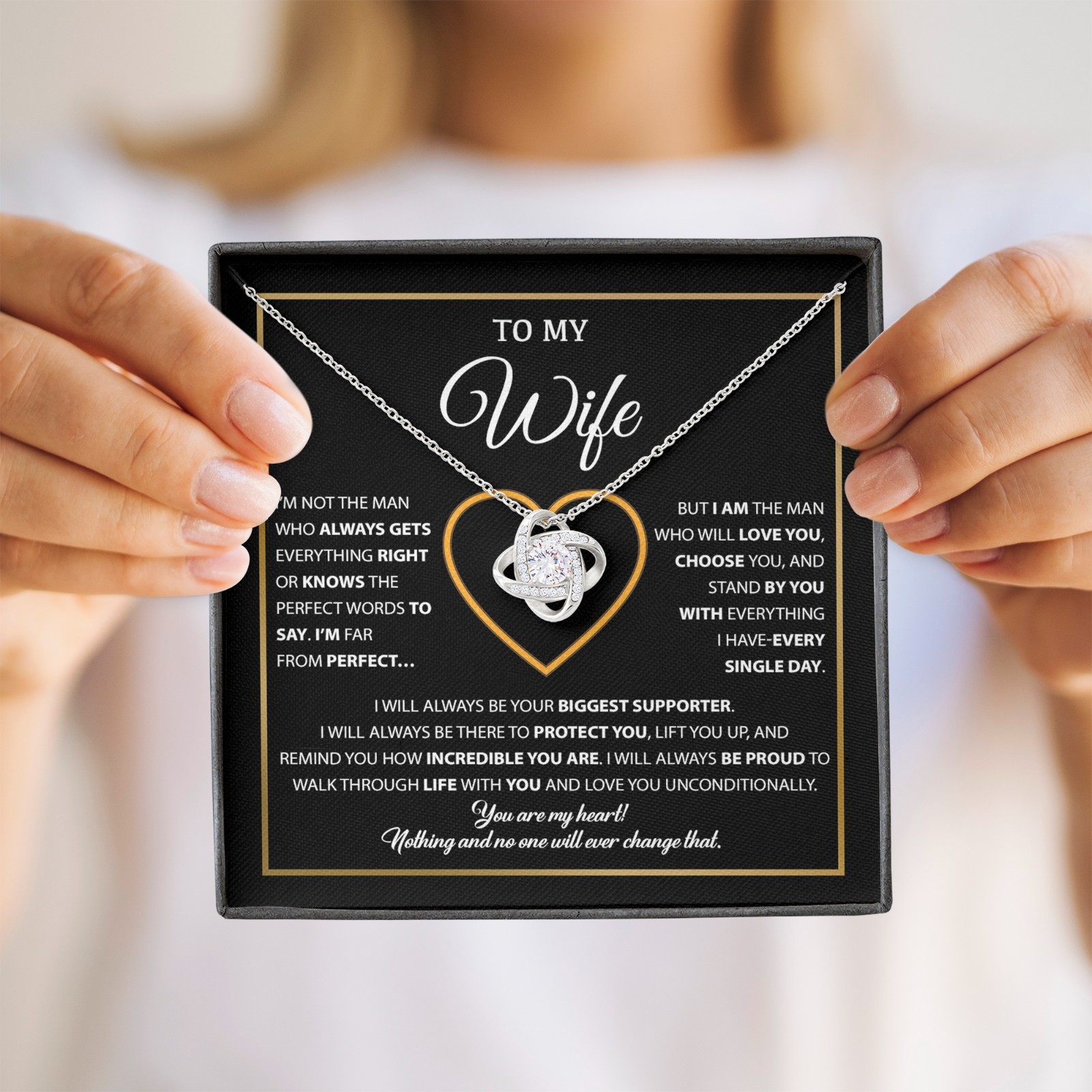 To My Wife Necklace, Gift For Wife, Anniversary Gift For Wife, Necklace For Wife