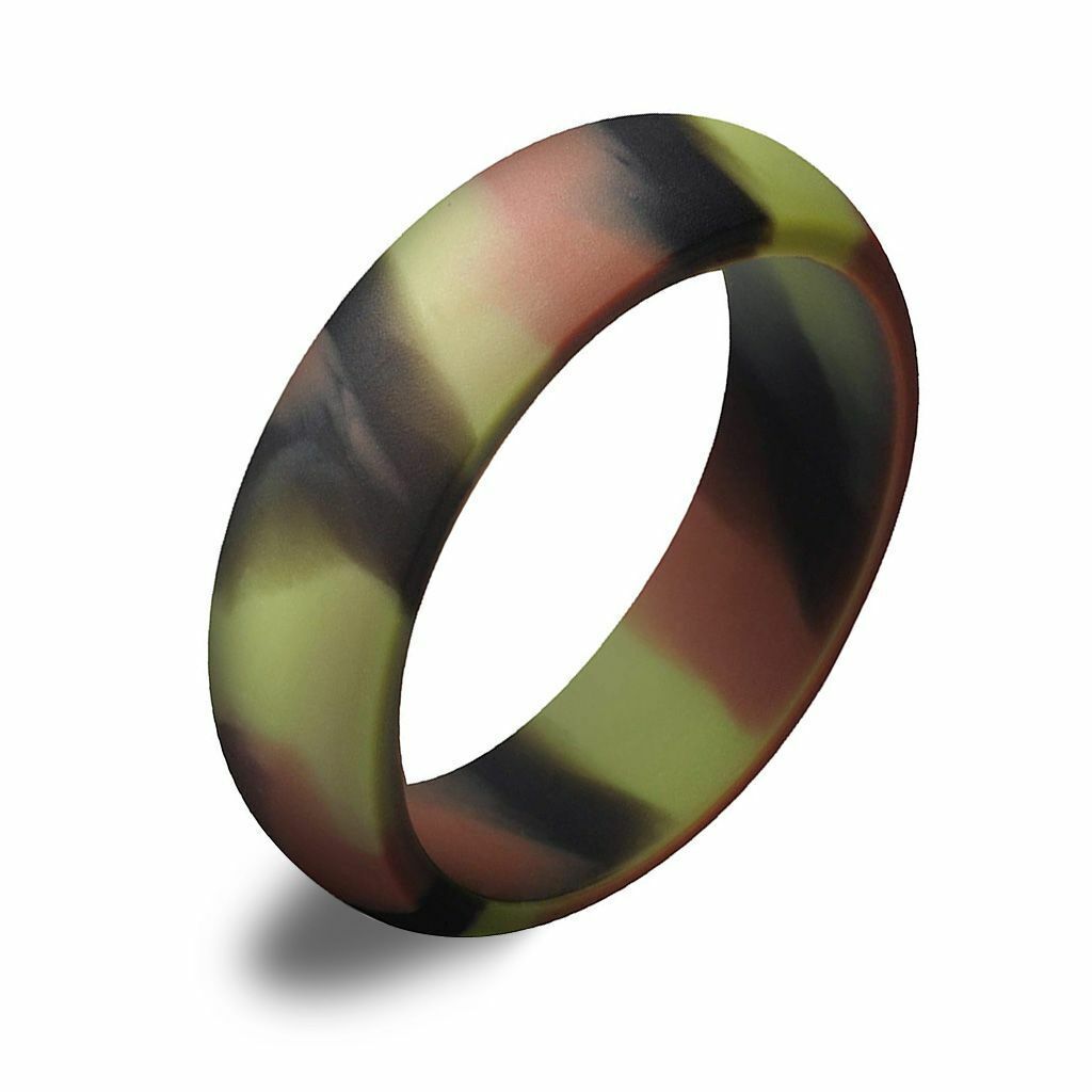 Set of 7 Pack Silicone Wedding Engagement Ring Men Women Rubber Band Gym Sports
