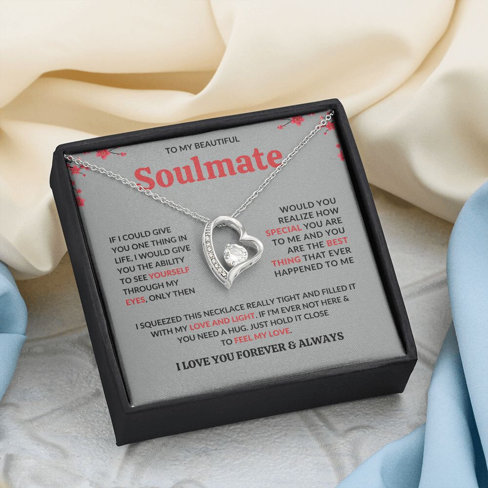 Soulmate Necklace Gift, Romantic Jewelry for Her, Perfect for Any Occasion