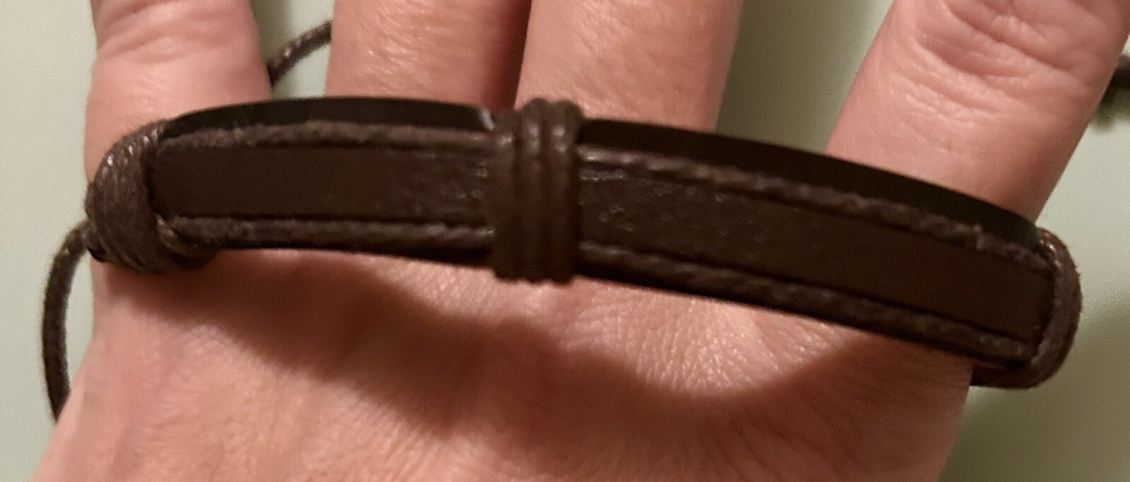 Stackable Brown Faux Leather Adjustable Bracelets Lot Of 9