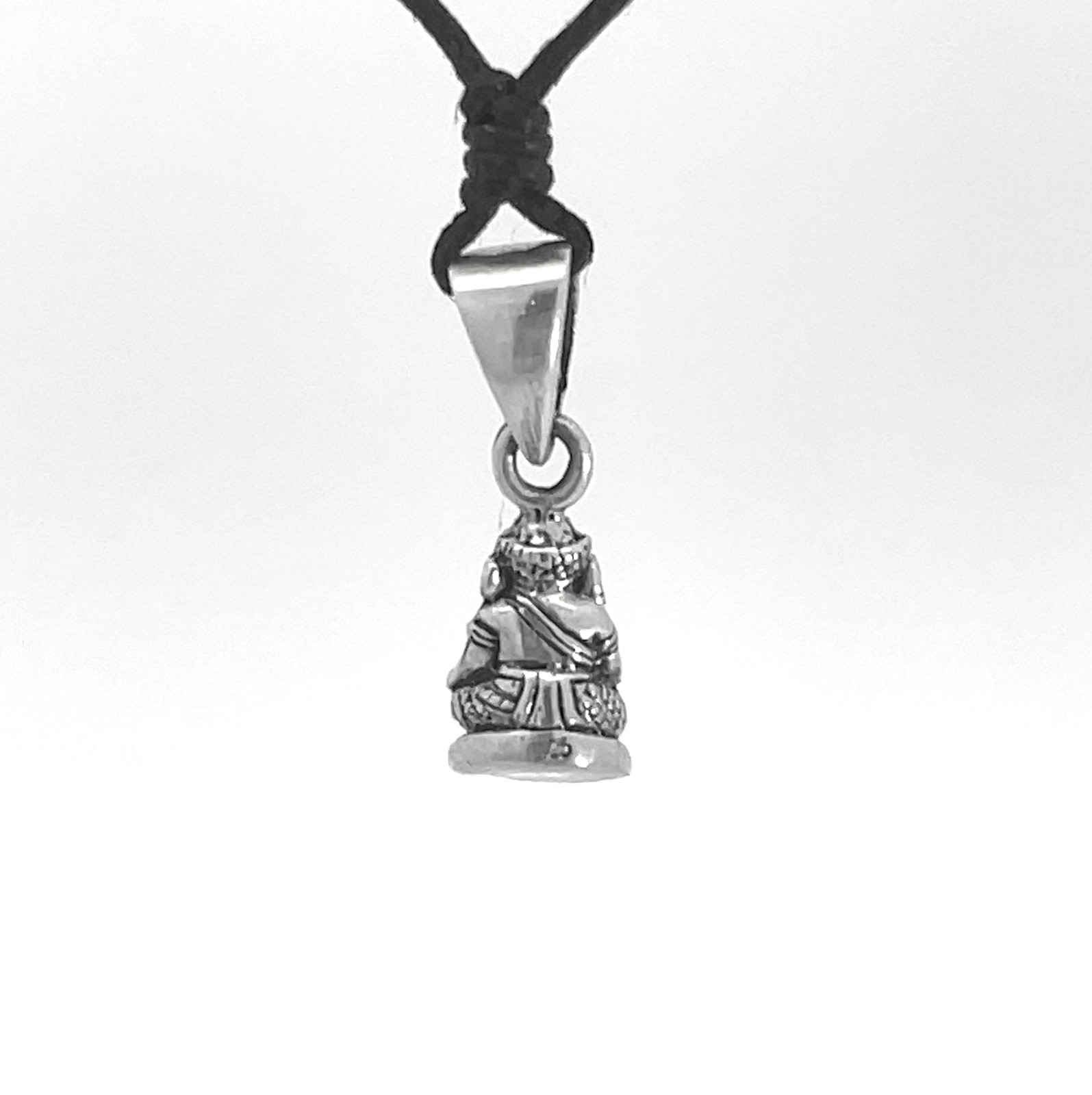 Ganesha 92.5 Sterling Silver Charm Necklace Pendant Jewelry