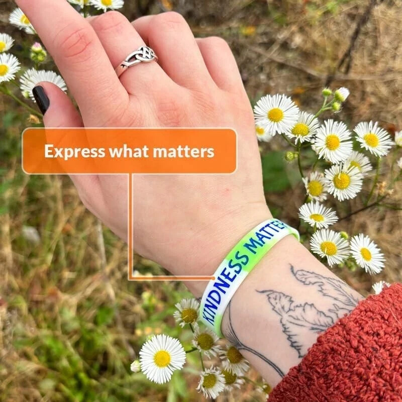 1-20PCS Custom Silicone Wristbands -Personalize Rubber Bracelets Events Gifts