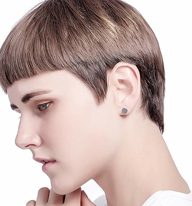 316L Stainless Steel Fake Cheater Screw Mens Ear Plug Earring Stud Stretcher US