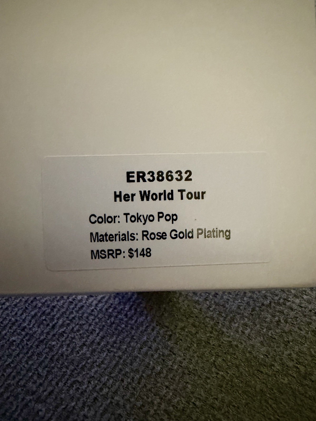 Jewel Candy Earrings ER38632 “Her World Tour” Color: Tokyo Pop on Rose Good