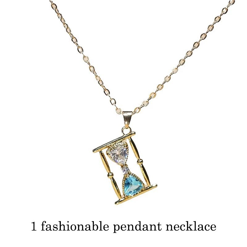 Golden pendant necklace accessory, necklace jewelry birthday and graduation gift