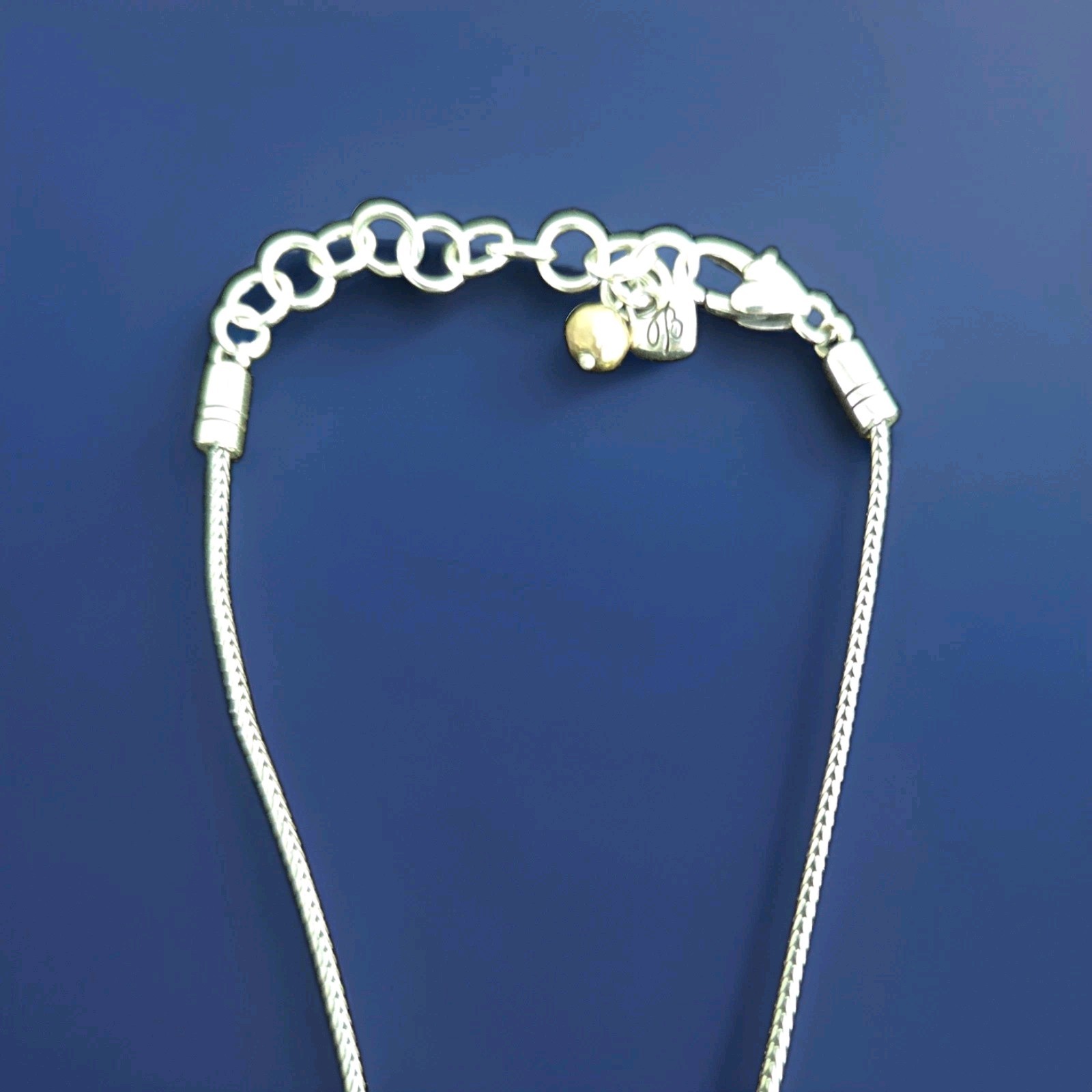 BRIGHTON ‘Sensation’ Necklace Scrollwork Hammered Gold & Silver Plate 11″