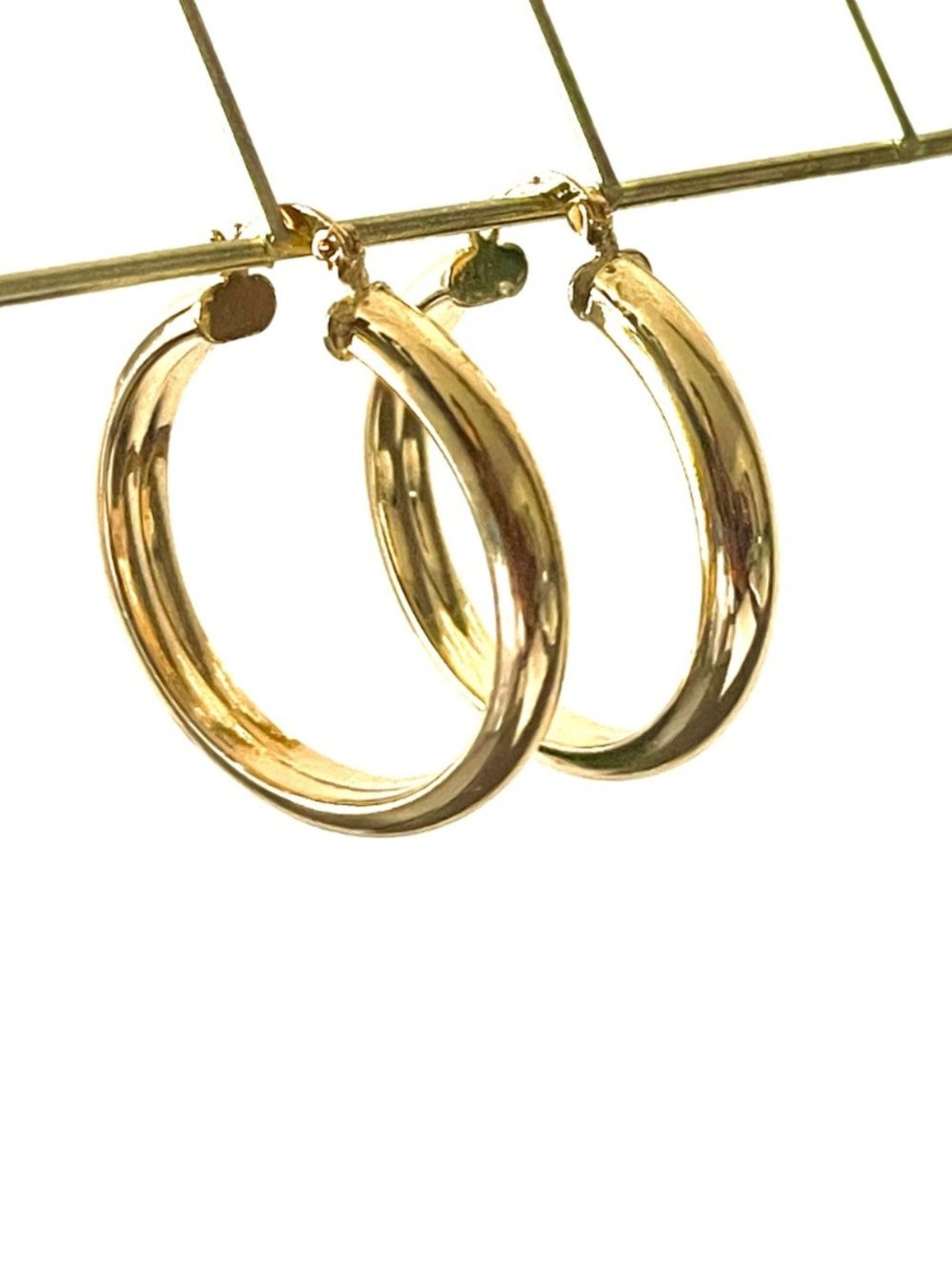New Classic Quality Laminated Gold Hoop Earrings