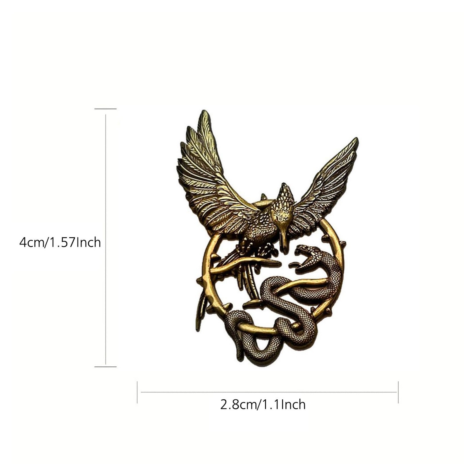 Mockingjay Pin Bulk Set – 2/10/50/100 Pack Lapel Brooch Badge 1.57″ Fan Collecti