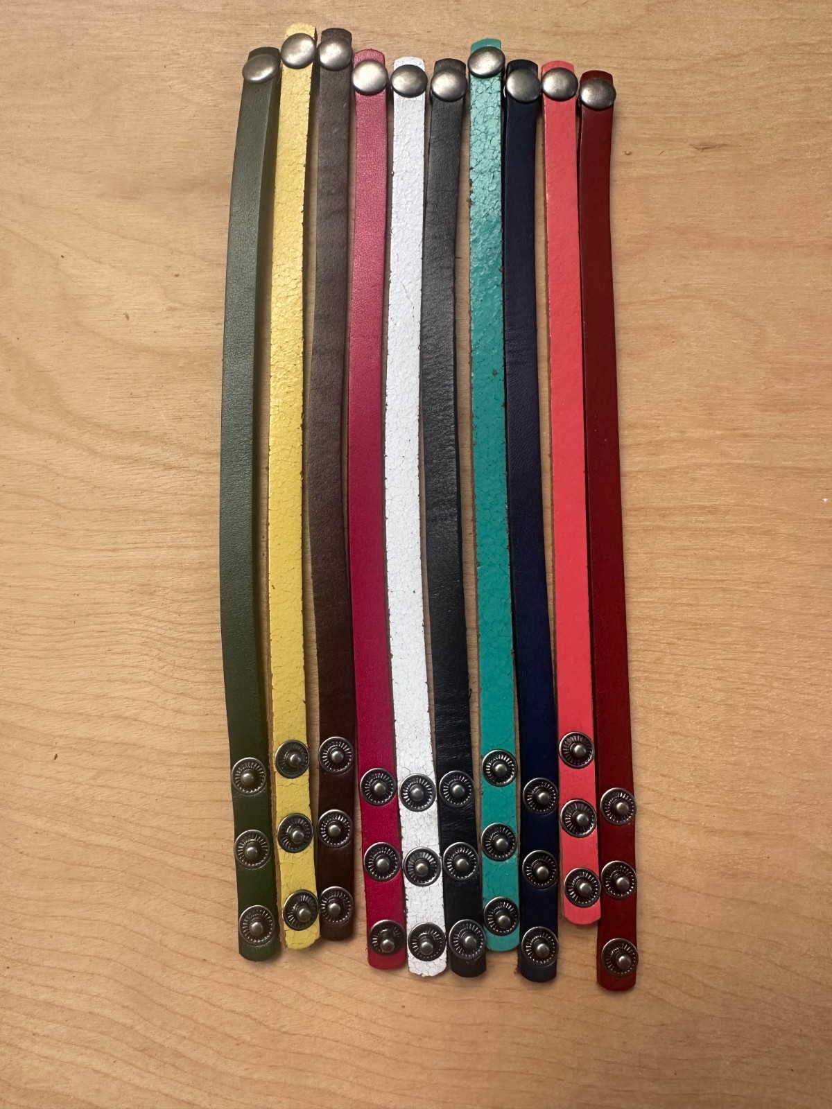 Bulk Lot of 33 Leather Thin Multi Color Bracelets Wholesale Surfer Resale