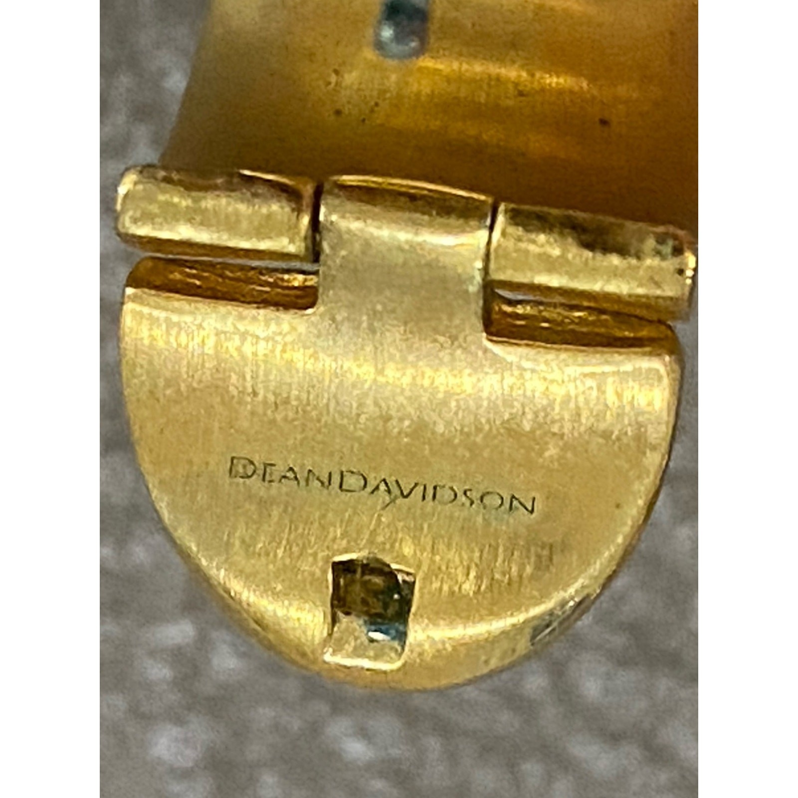 Dean Davidson Sol Huggie Hoop Earrings 22k Brushed Gold Finish 3/4”