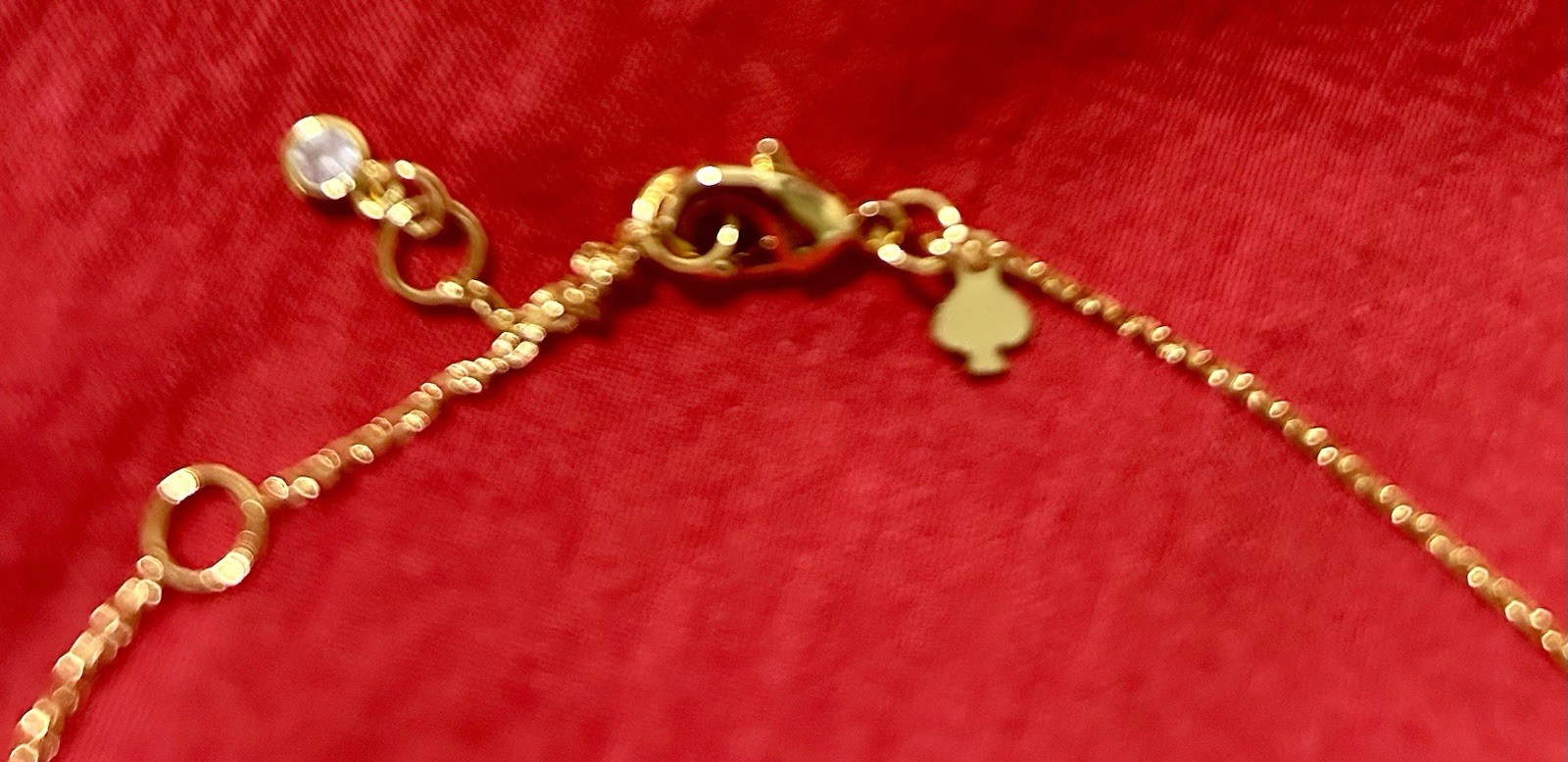Kate Spade oh What Fun Spade Teddy Bear Necklace
