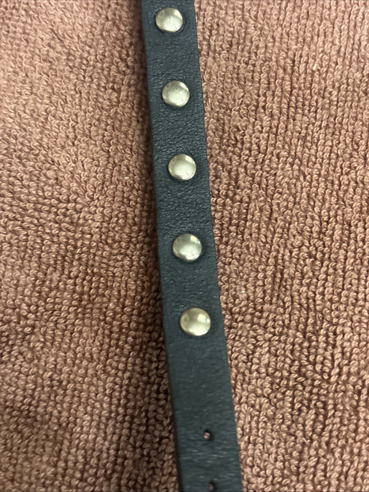 Valentino Rockstud Spike Leather Bracelet Black With A Spiked Cream Ball!