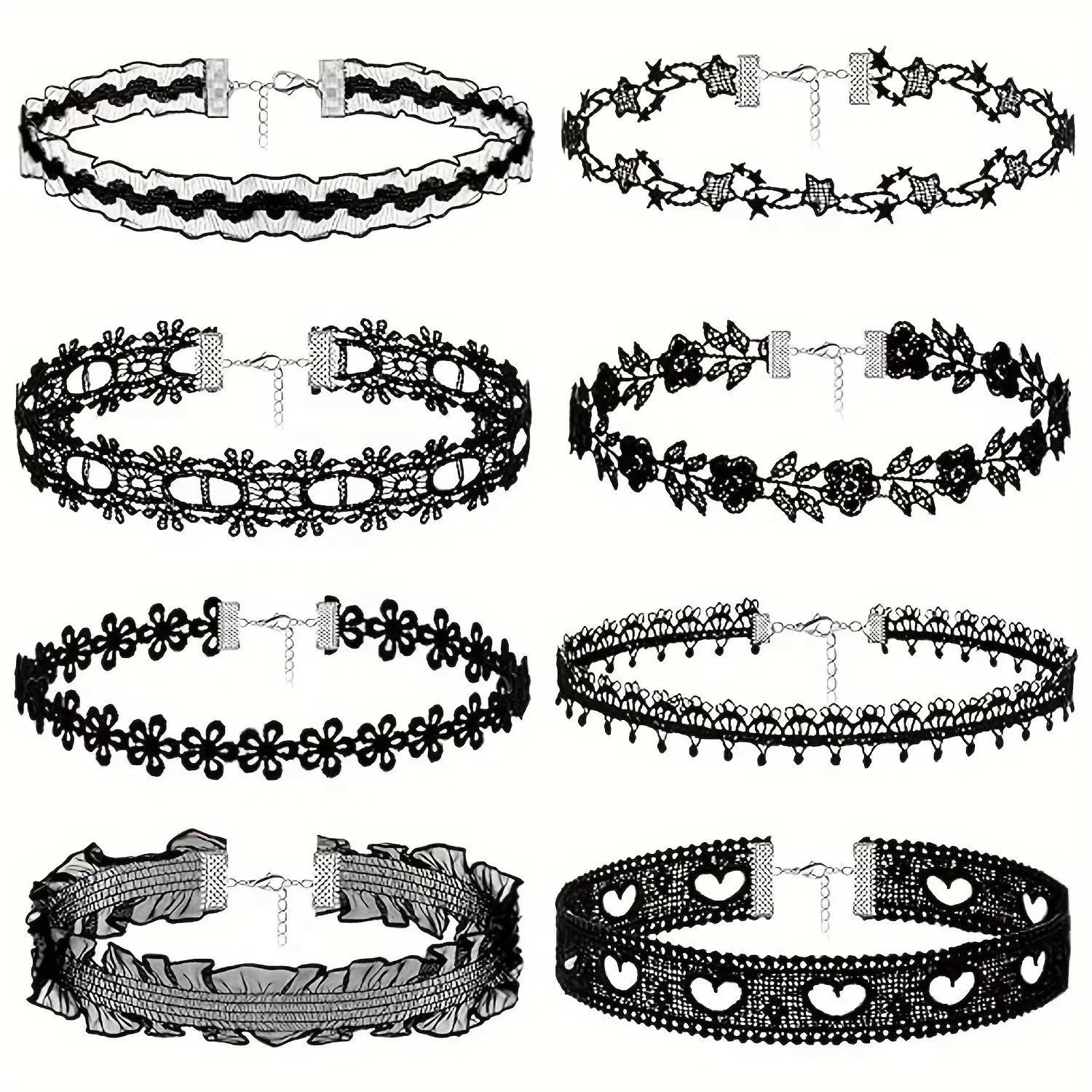Lady Chokers Leaf Tassel Women Neck Jewelry Accessory Girl Lace Gothic Vintage S