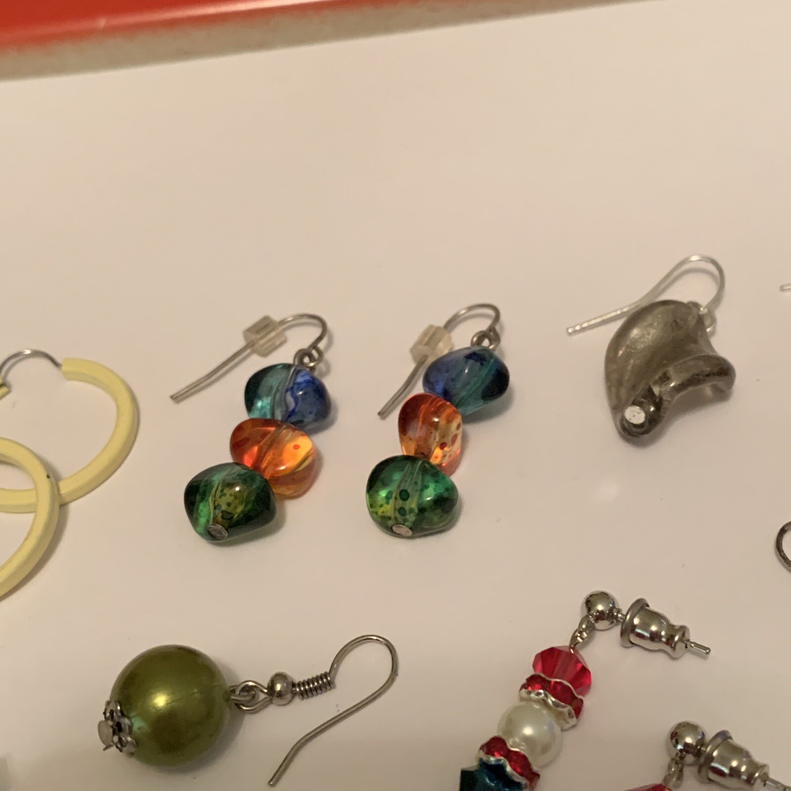 Lot Of 8 Vintage – Modern Costume Earrings Pierced Variety – Dangle, Beaded, Etc
