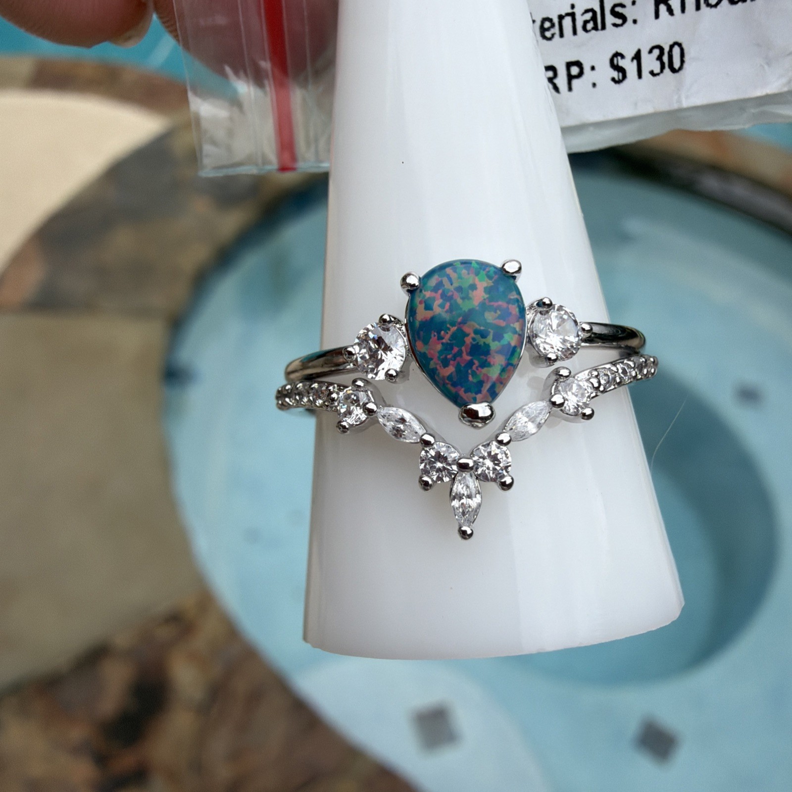 Bomb Party RBP8273 October 2024 Imagination Is Key Lab Black Fire Opal Ring 11