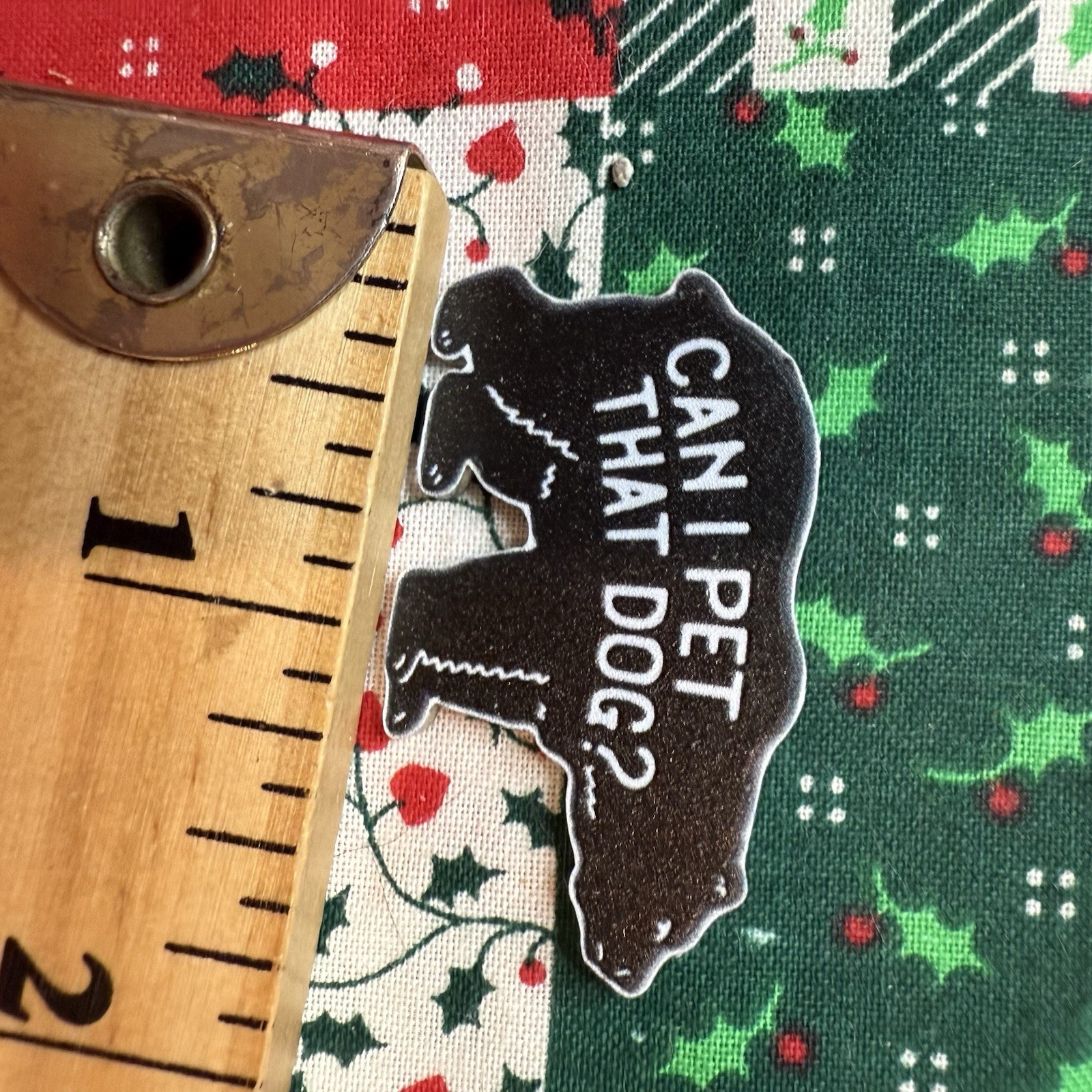 Pin Acrylic Bear Brooch Can I Pet That Dog Black Bear Outdoor Gift DIY New
