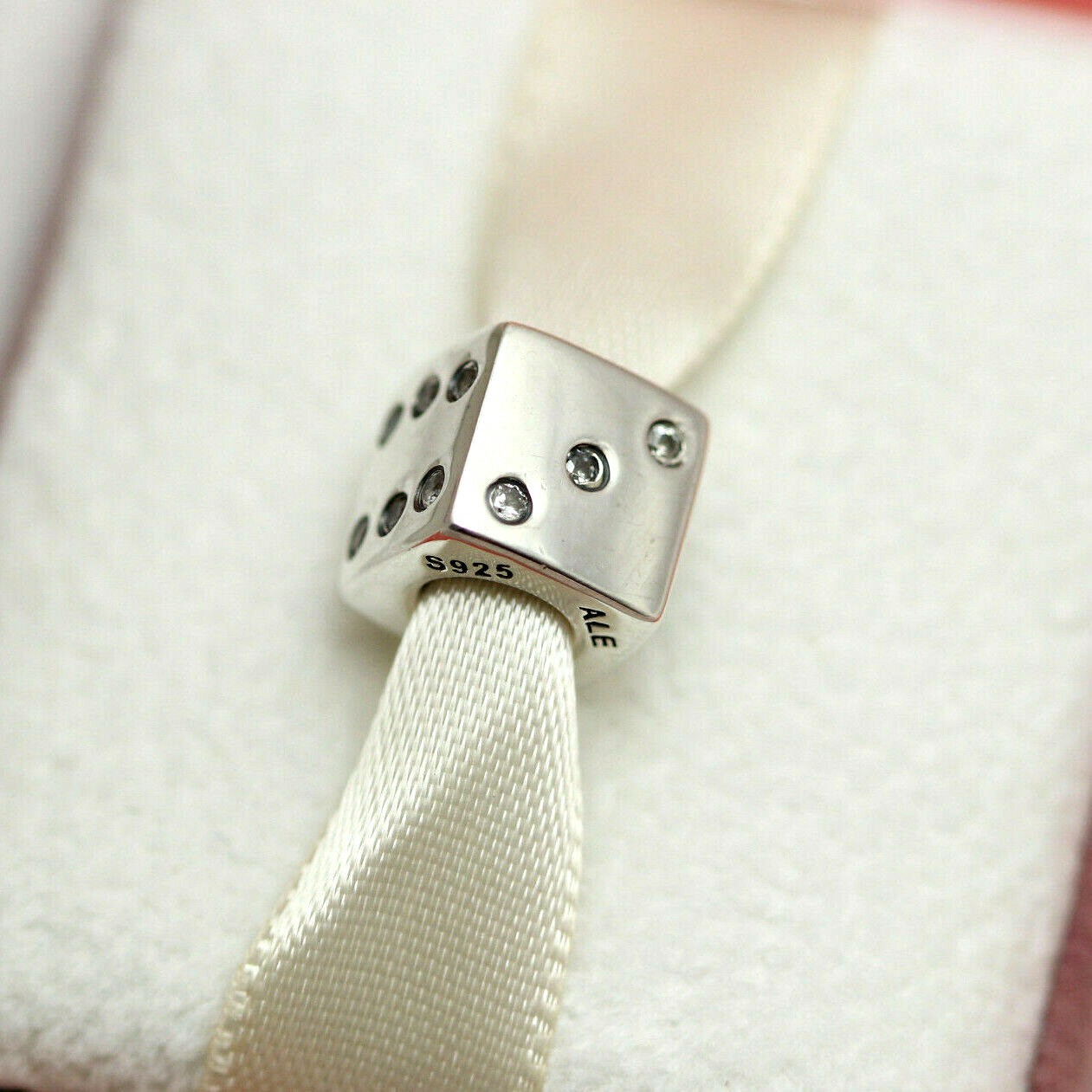 AUTHENTIC PANDORA LUCKY DICE #791269CZ Las Vegas Casino Charm