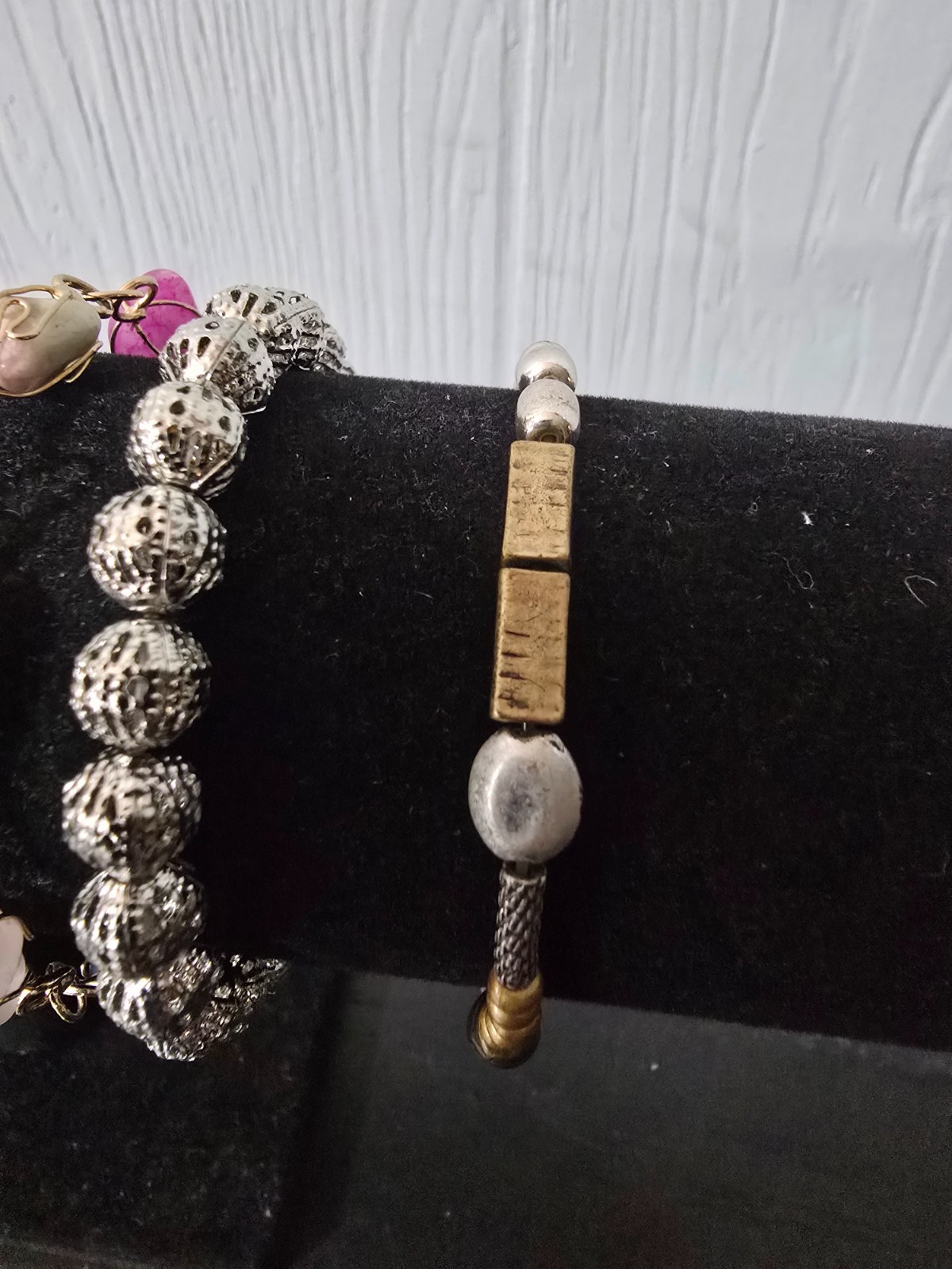 Mixed metal materials and colors Lot of 10 bracelets