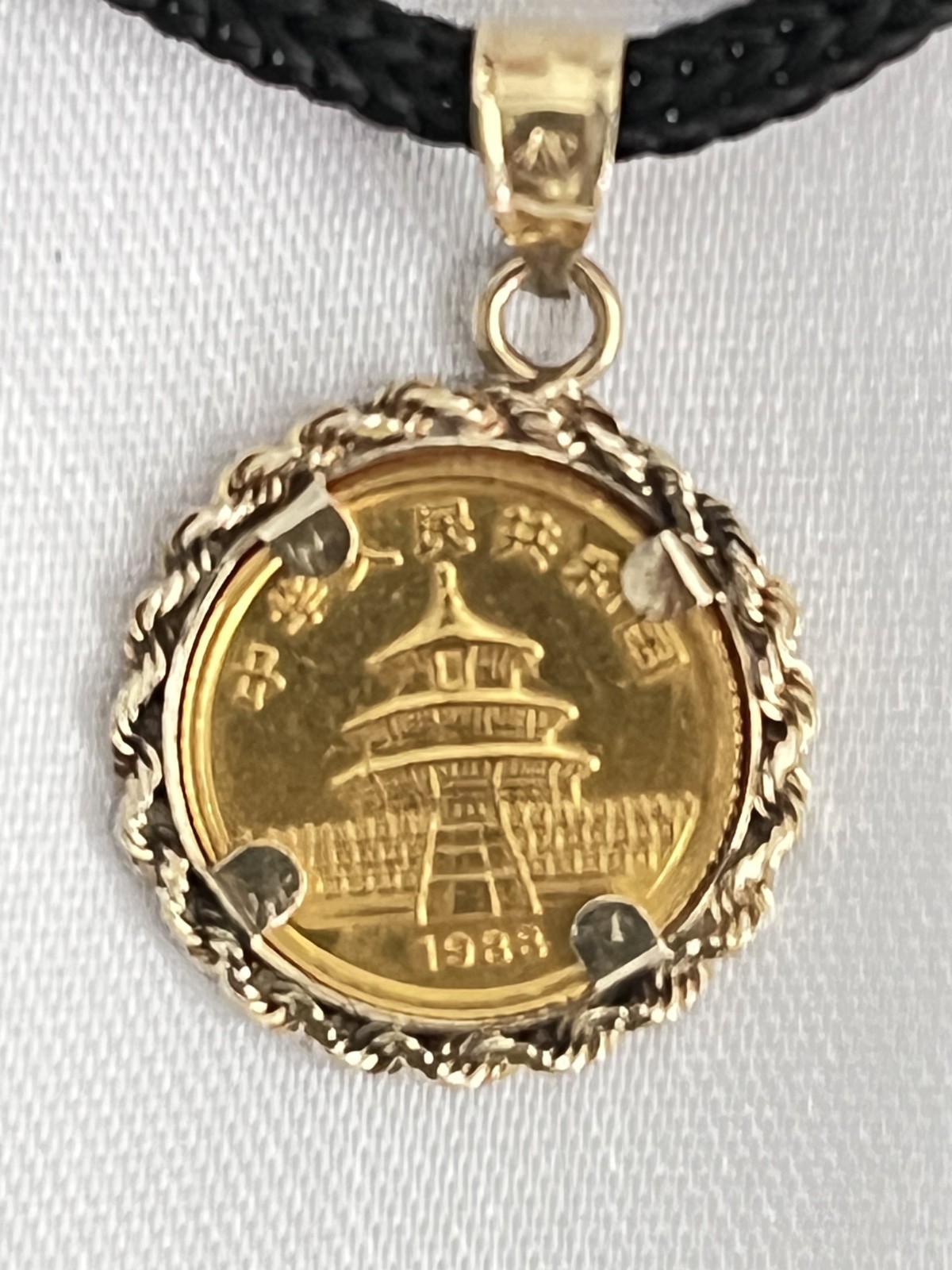 1/20 Troy Oz. .999 Pure Gold China PANDA Coin PENDANT SERIES 1988.