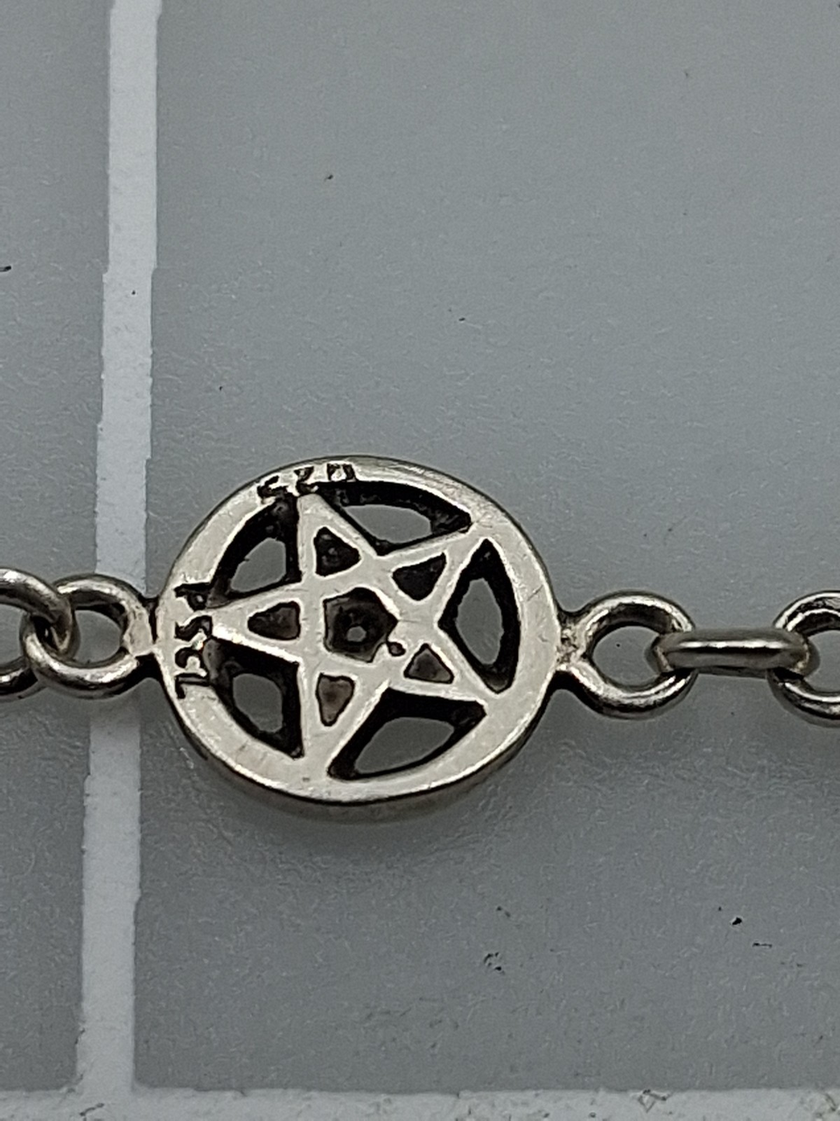Pentagram 5 Pointed Star Bracelets 92.5 Sterling Silver Jewelry