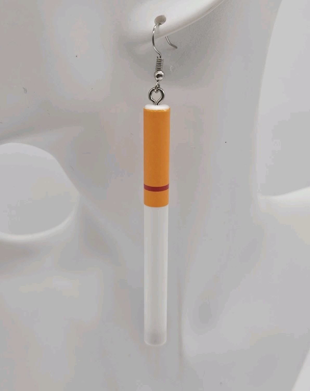 Cigarette Earrings Novelty Fashion Jewelry Custom Resin 90