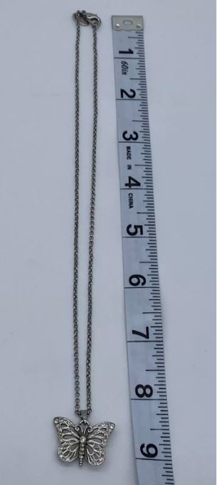 Lia Sophia Jewelry, 16 inch Necklace Rhinestone Butterfly Pendant design