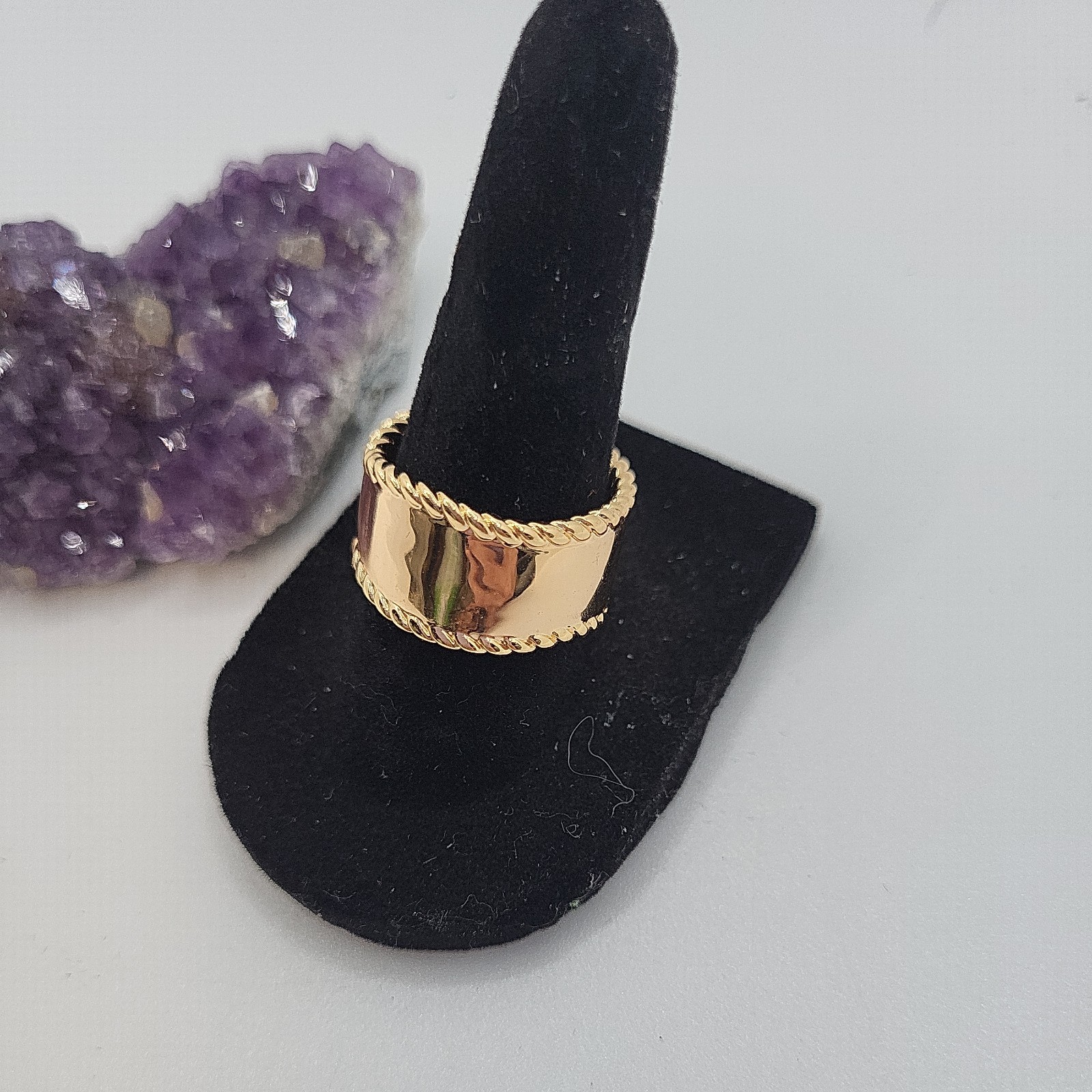 14K Gold Filled Chunky Ring Shiny BEAUTIFUL!