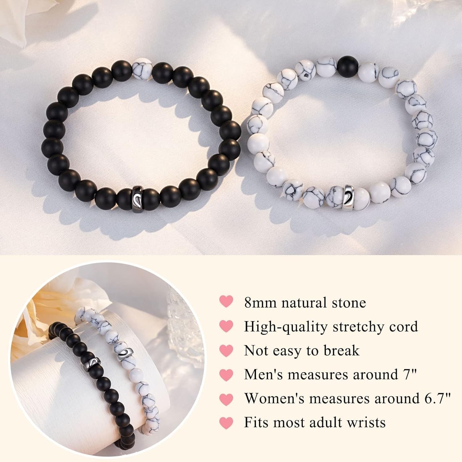 Pinky Promise Couples Bracelets with Heart Design – Gifts for Any Occasion