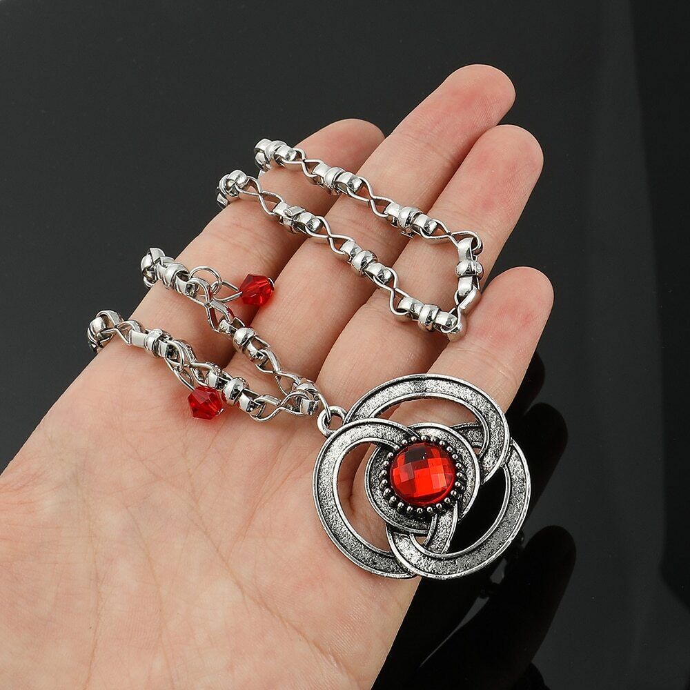House of The Dragon Necklaces Princess Rhaenyra Targaryen Red Pendant Earring