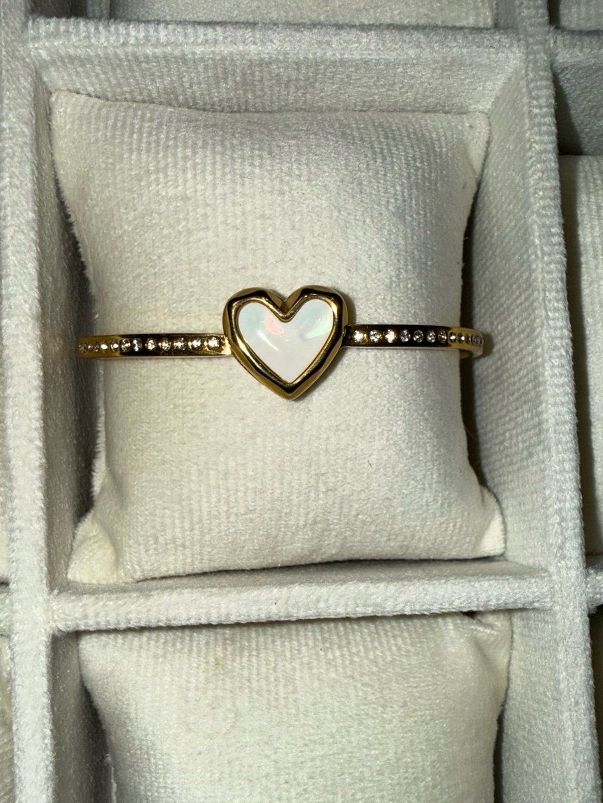 Set of 3 Stainless Steel Gold Tone Butterfly, Heart & Flower Cuff Bangles
