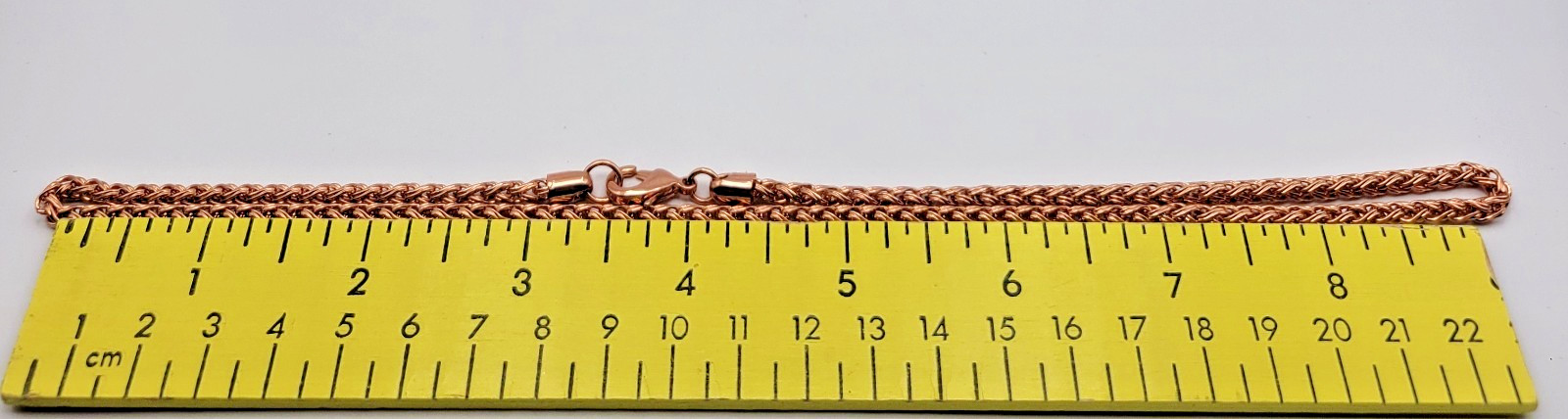 JTV Timna Jewelry Collection Copper 3.5mm Wheat Chain Necklace ~ 19″