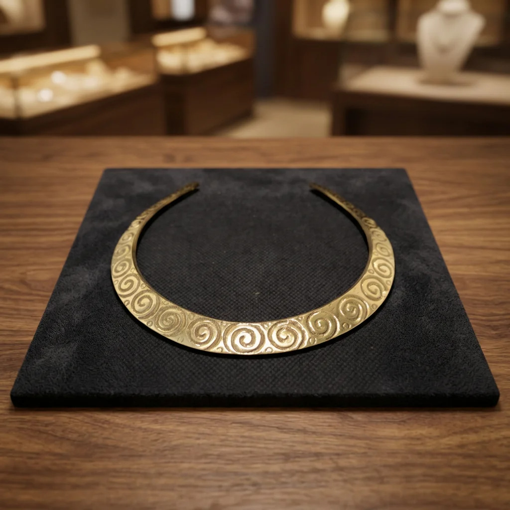 Brass Hasli Necklace Traditional Indian Collar Choker Jewelry