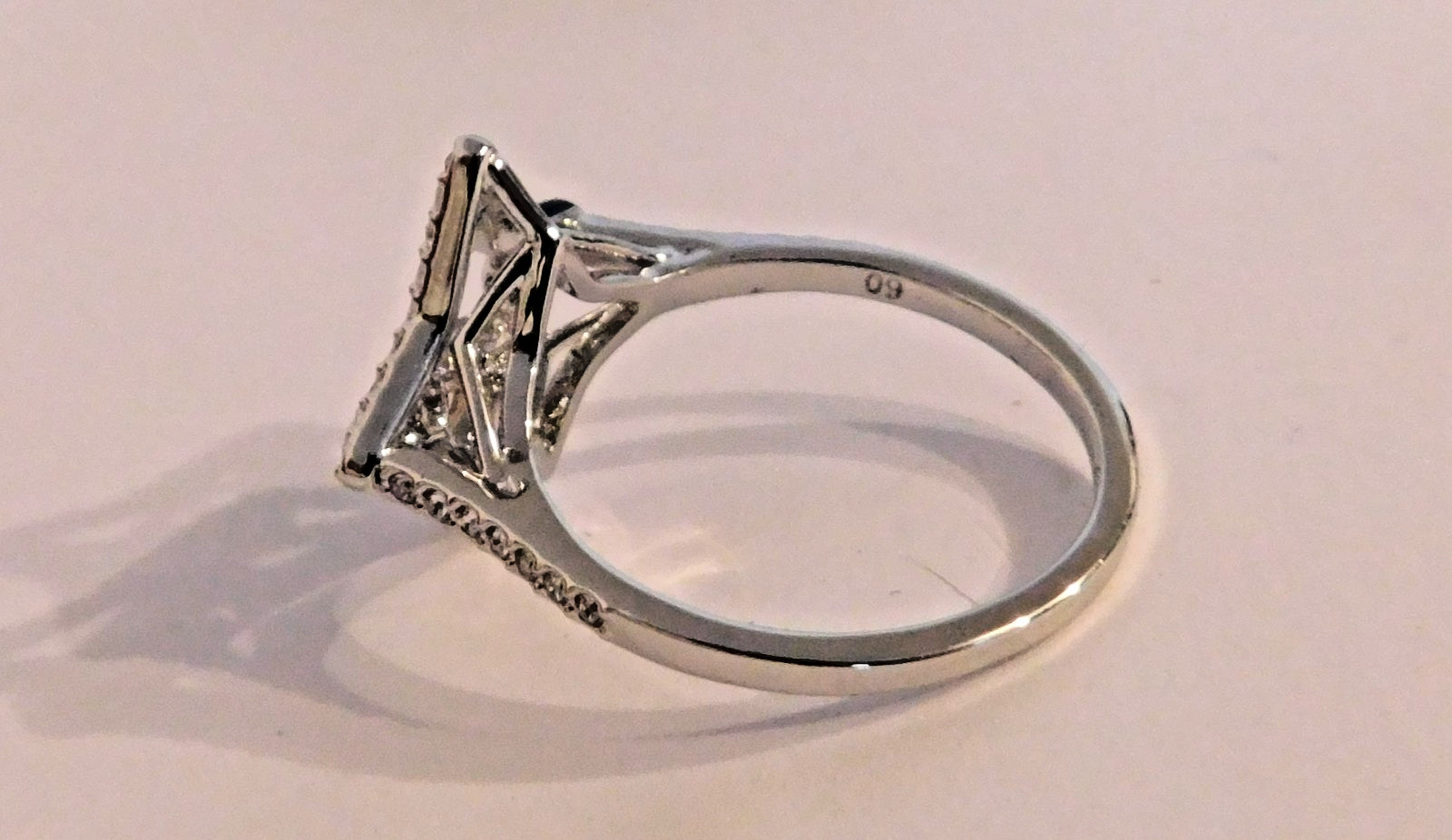 Swarovski Rhodium Plated Sparkling Dance Star Ring Size 58.5 (US 8.5) in Box