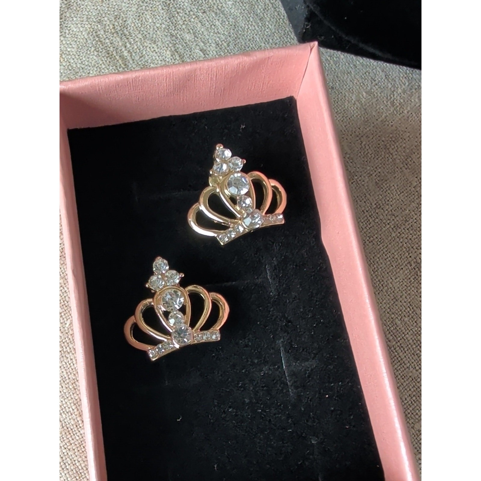 Princesscore Fairytale Jewelry Lot Crown Earrings, Whimsical Horse, Pink Floral,