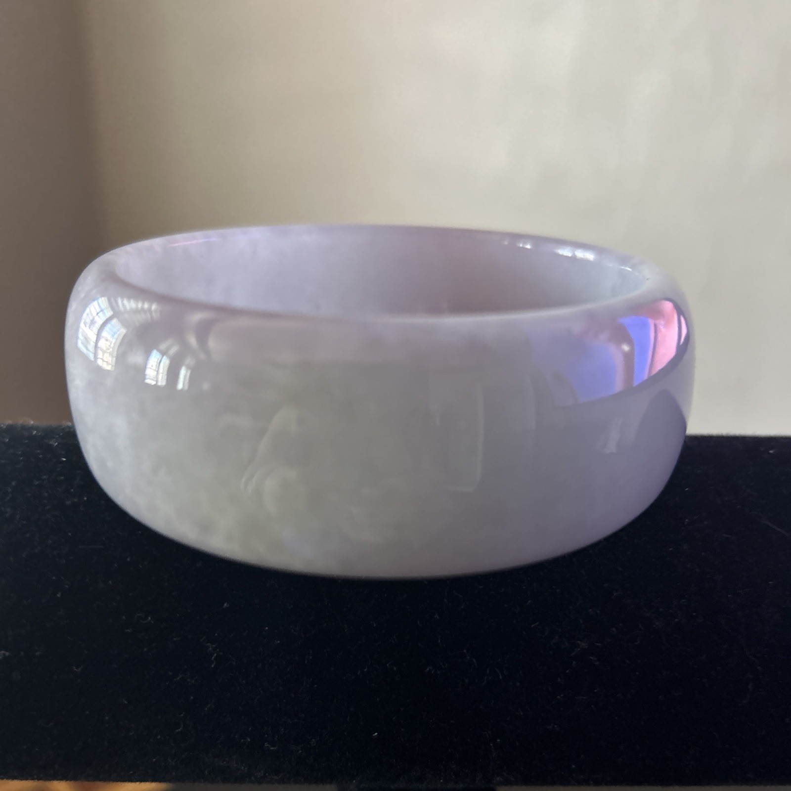 67MM Natural Icy Lavender Jadeite Jade Bracelet Burma Jadeite Jade Bangle