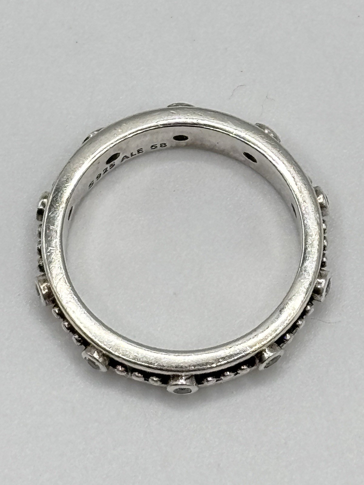Pandora S925 ALE 58 Fairytale Royality Eternity Band Ring Size 8