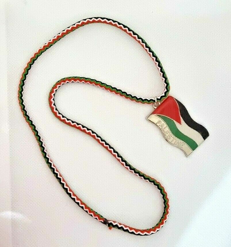 Palestinian Flag Pendant and Necklace , plenty details in description