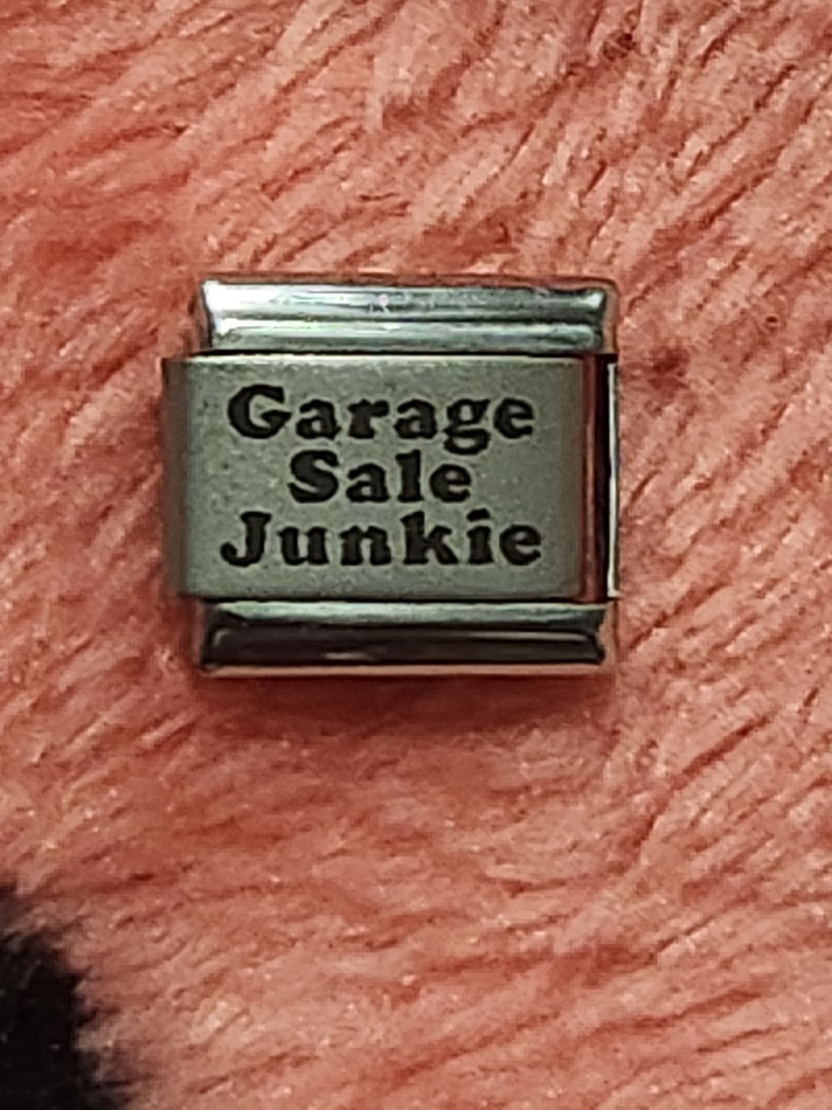 “Garage Sale Junkie” Italian Modular Charm 9mm