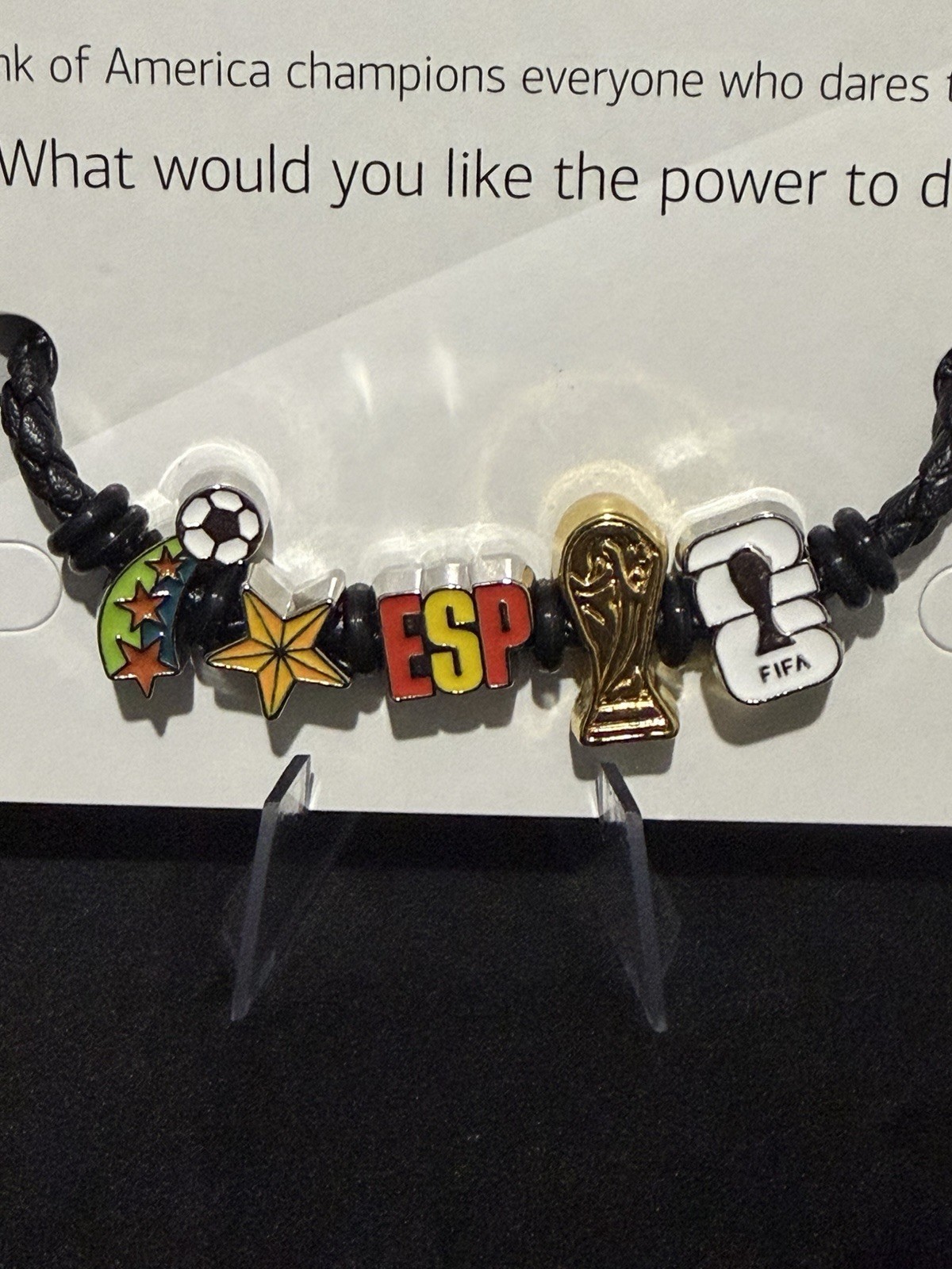 FIFA Fan Fest BoA Charm Bracelet SPAIN World Cup Champions