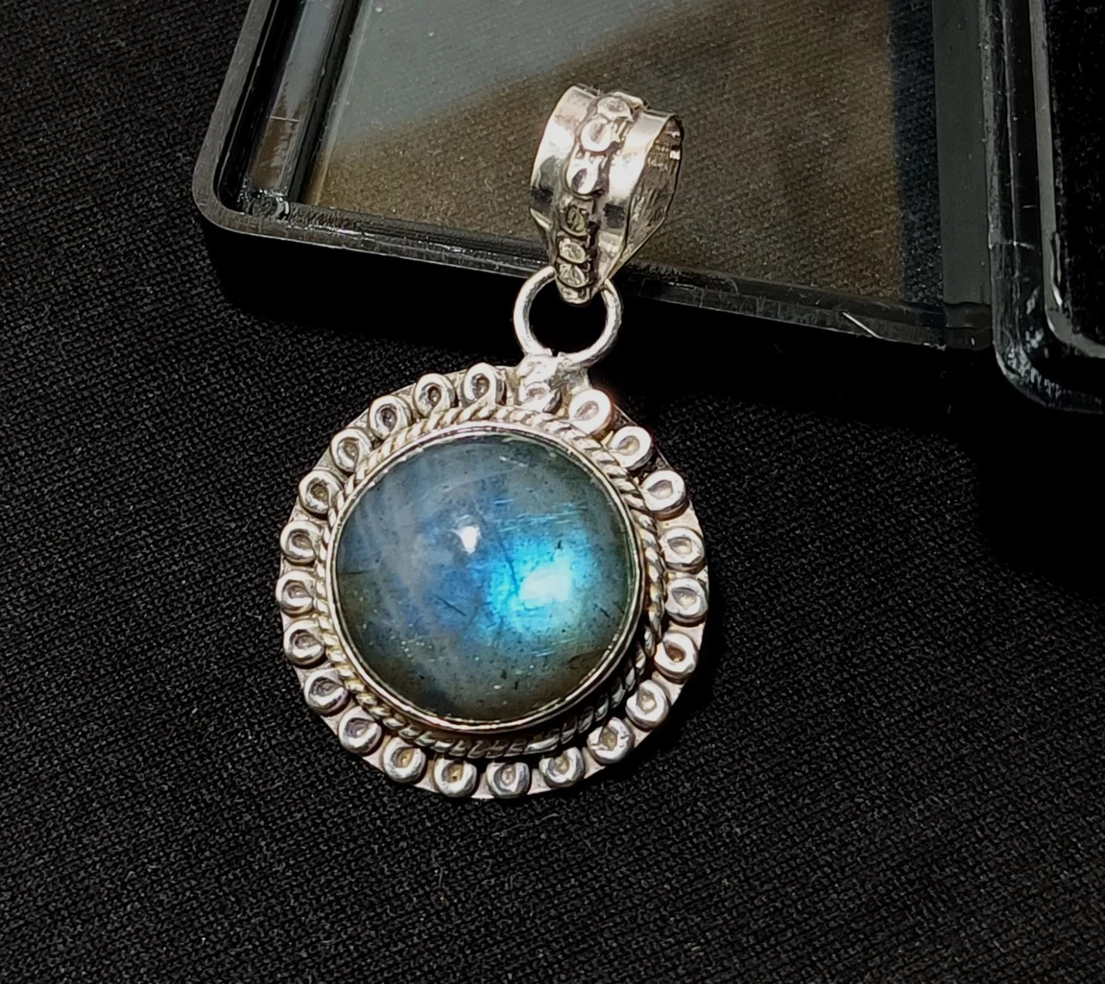 BULK ! A+++ Labradorite Gemstone Pendant Wholesale Lot 925 Silver Plated Jewelry