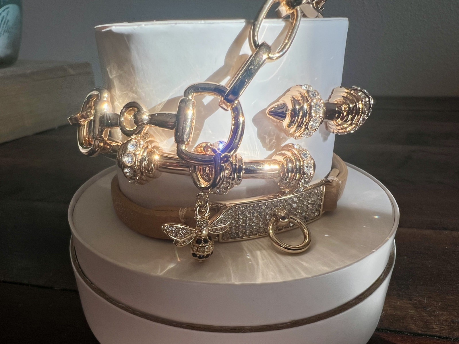 Bomb Party 2026 Spring Stack The Golden Hive With Bee Charm Gold Plating Beauty