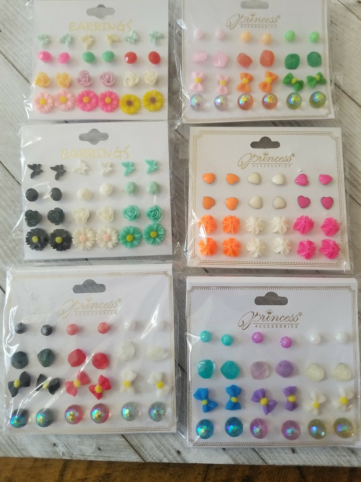 Wholesale Lot 60 or 120 Pairs New Assorted Cute Stud Dangle Earrings FREE SHIP