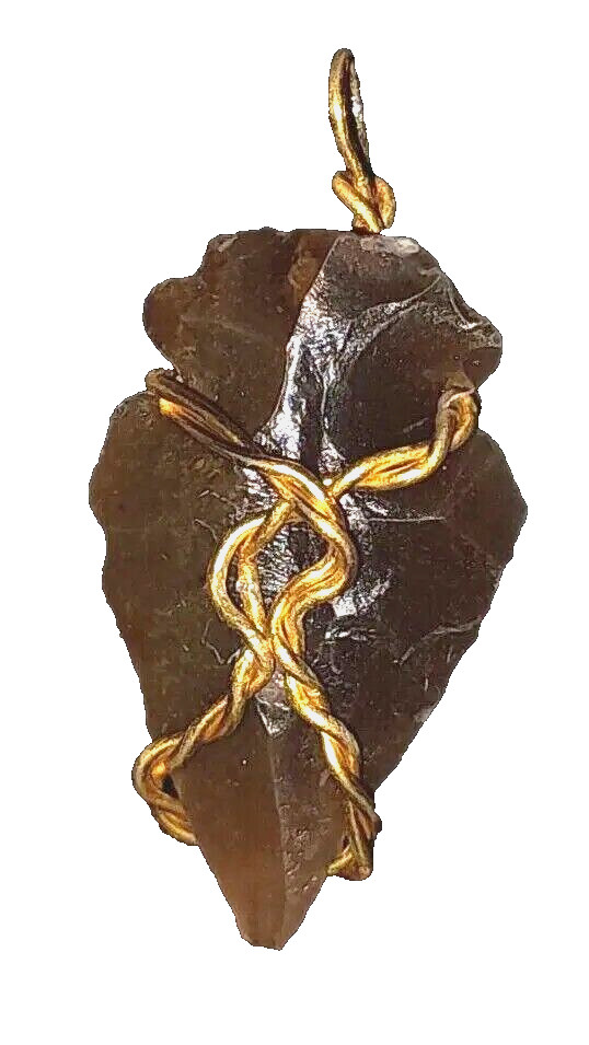 Twist Gold GP Arrowhead necklaces male female pendants jewelry new Gifts unisex