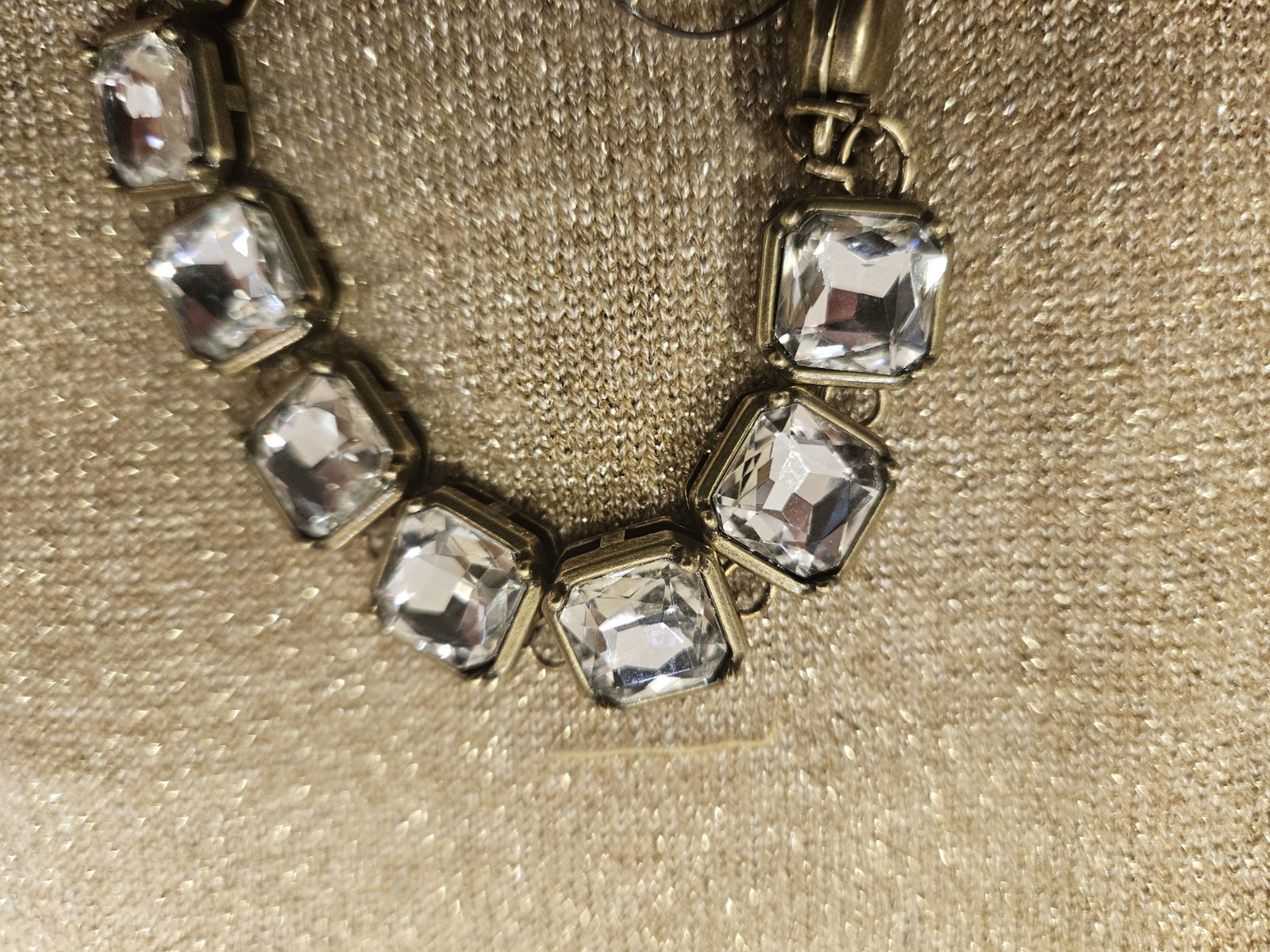 Chico’s Gold & Silver Crystal Magnetic Bracelet NWT $39