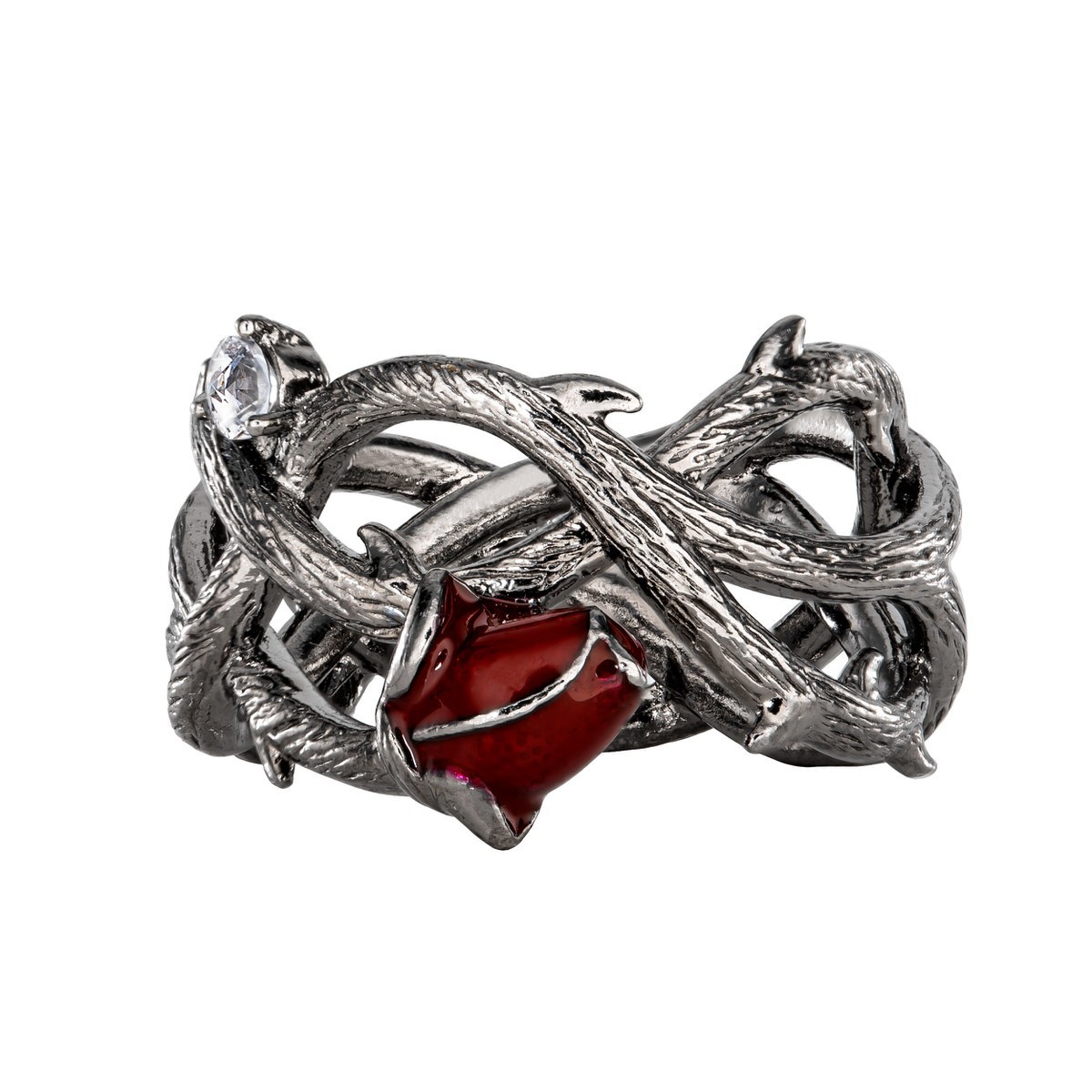 Disney X RockLove NEW ‘Sleeping Beauty’ Briar Rose Ring in Silver – Band Size 7