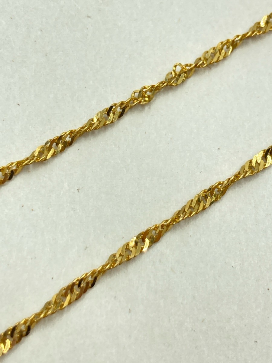 16″ Gold Singapore Chain 22K Yellow Gold 4g (EL1094558)