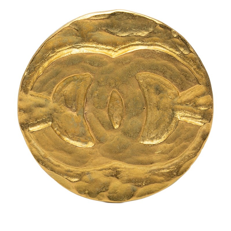 CHANEL COCO Mark Vintage Round Brooch with 95P stamp Women 【Used】