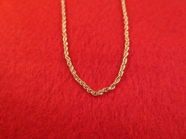 WHOLESALE LOT OF 5 PIECES OF 14 KT GOLD PLATED 24″ ROPE NECKLACES